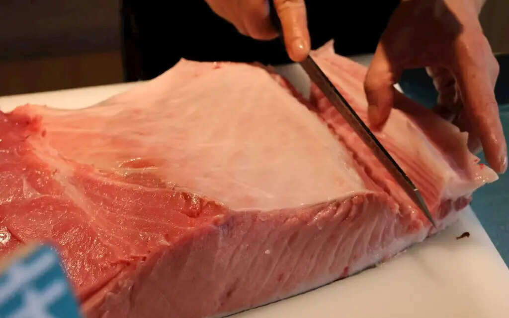 野生黃鰭金槍魚，去皮